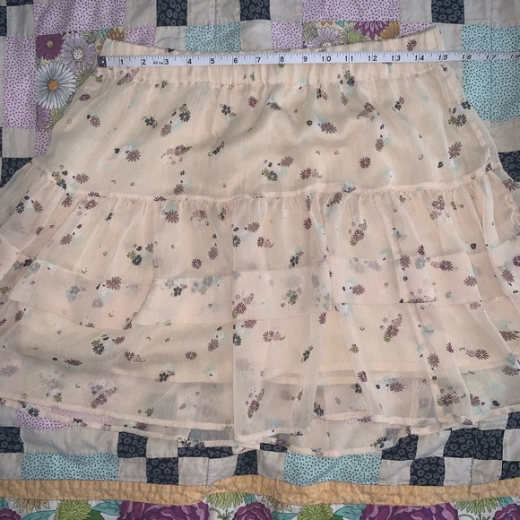 Free People Pale Yellow Floral Skirt - Picture 3 of 5